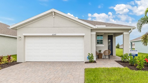 Outside of the Jemison Model Home