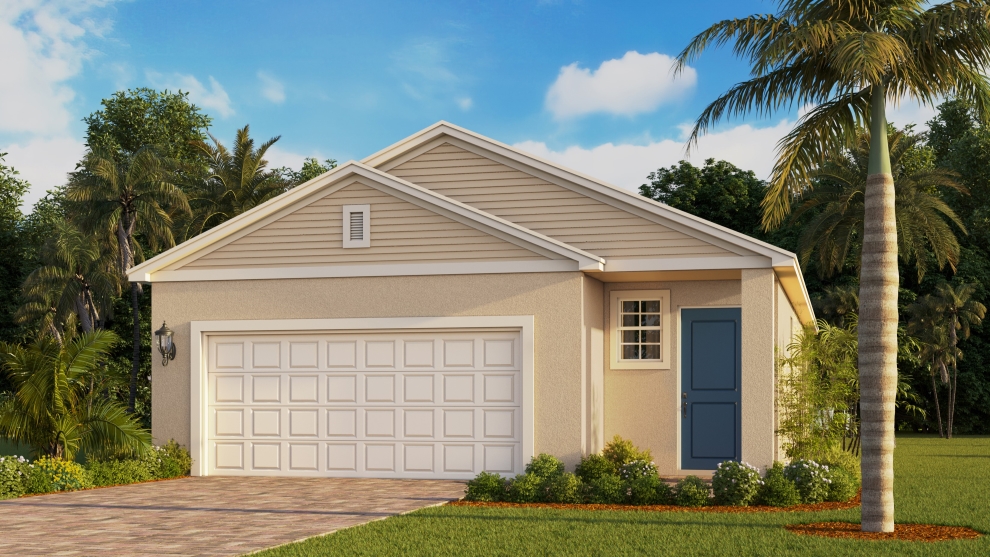 Outside of the Milton Model Home Elevation B
