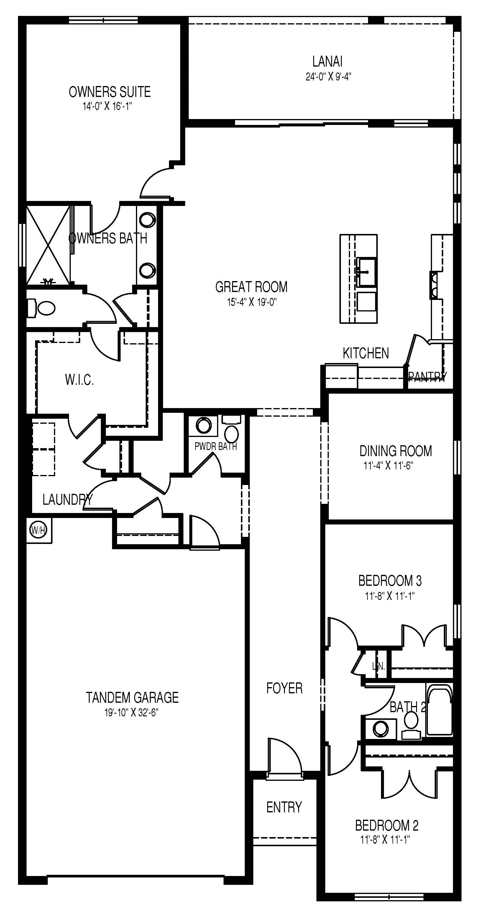 Shelby 2 Car Floorplan