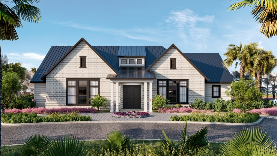 Outside of the Coral Lakes Clubhouse/ Amenity Rendering