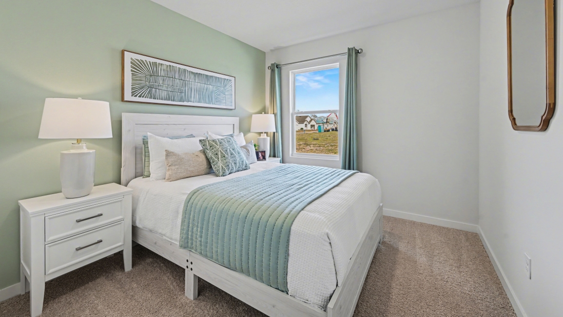 Inside of the Harper model in Central, FL. Second bedroom.