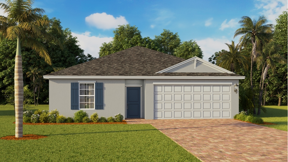 Outside of the Fletcher A model Home
