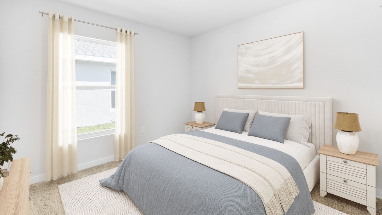 Inside of the second bedroom for the dundee floorplan