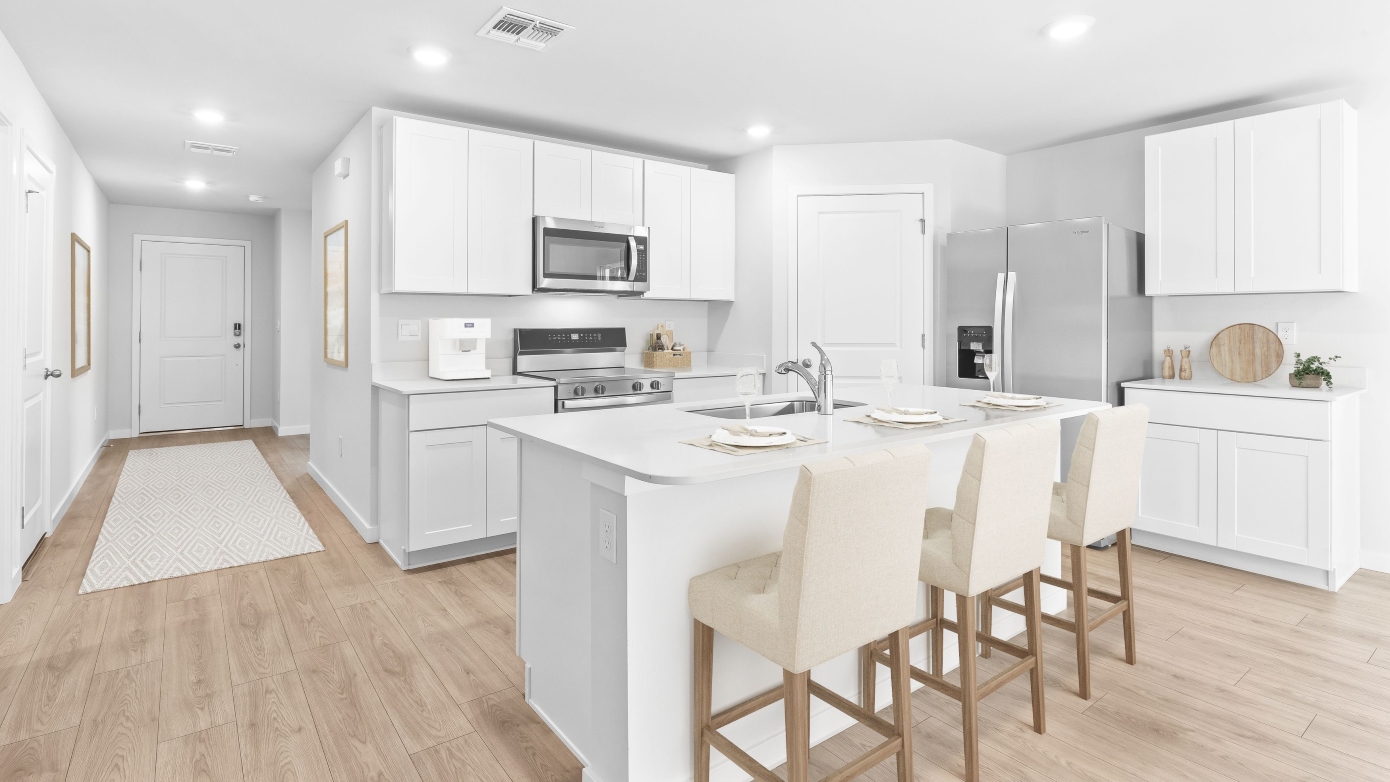 Inside of the virtually staged Dundee Model Home
