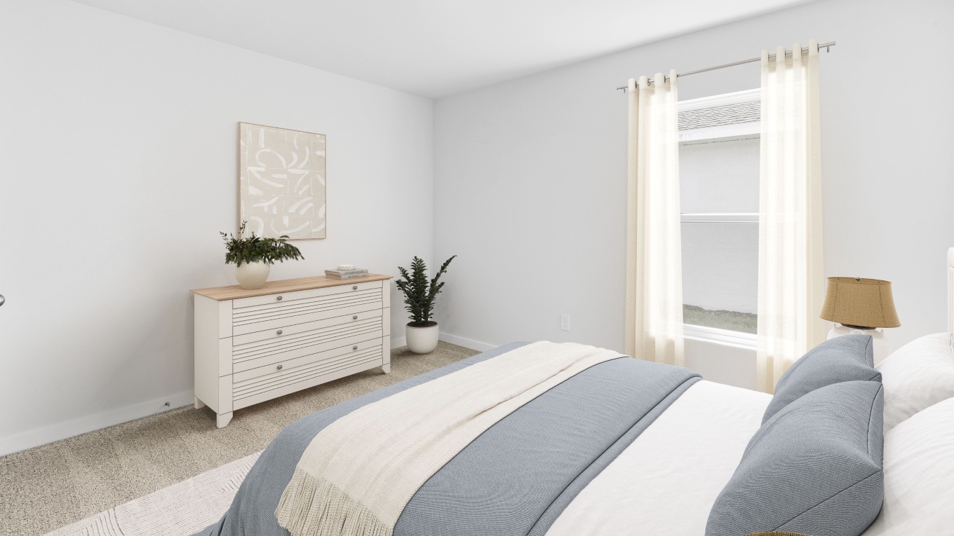Inside of the virtually staged Dundee Model Home