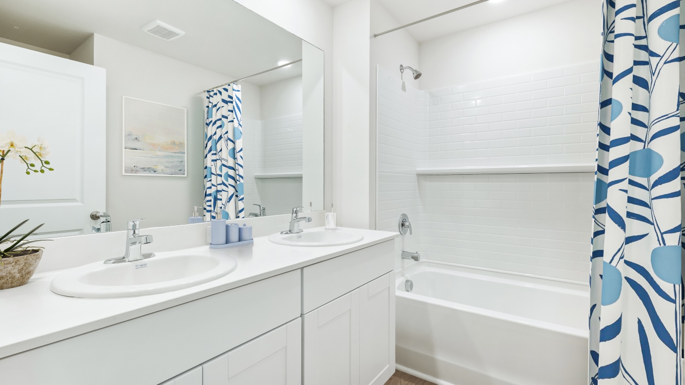 Inside of the Dundee Virtually staged home in Avalon located in Lehigh Acres, FL.