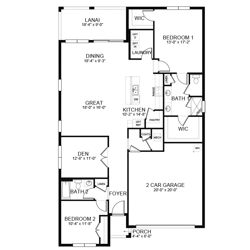 Floor Plan in Toscana Isles VENICE, FL D.R. Horton