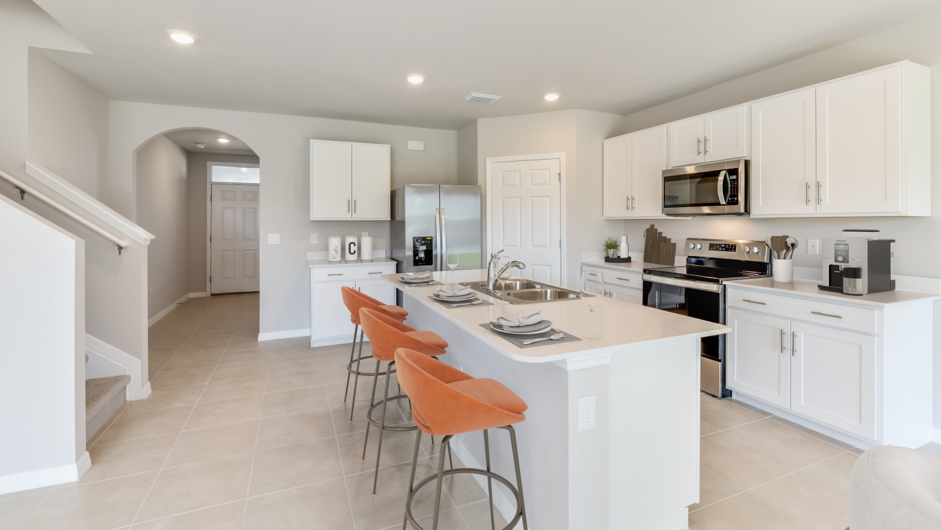 Inside of the virtually staged Hayden in Cape Coral.