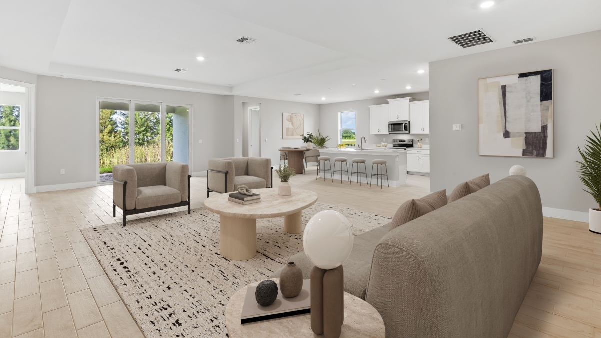 Inside of the Destin Model Home