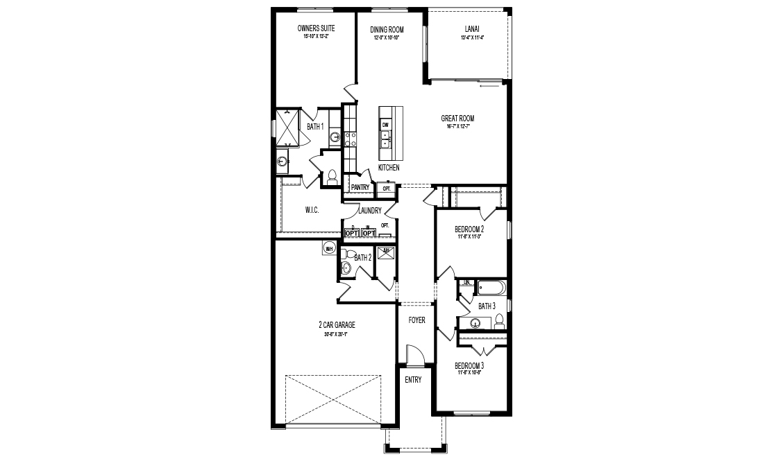 Floor Plan in Stonewater CAPE CORAL, FL D.R. Horton