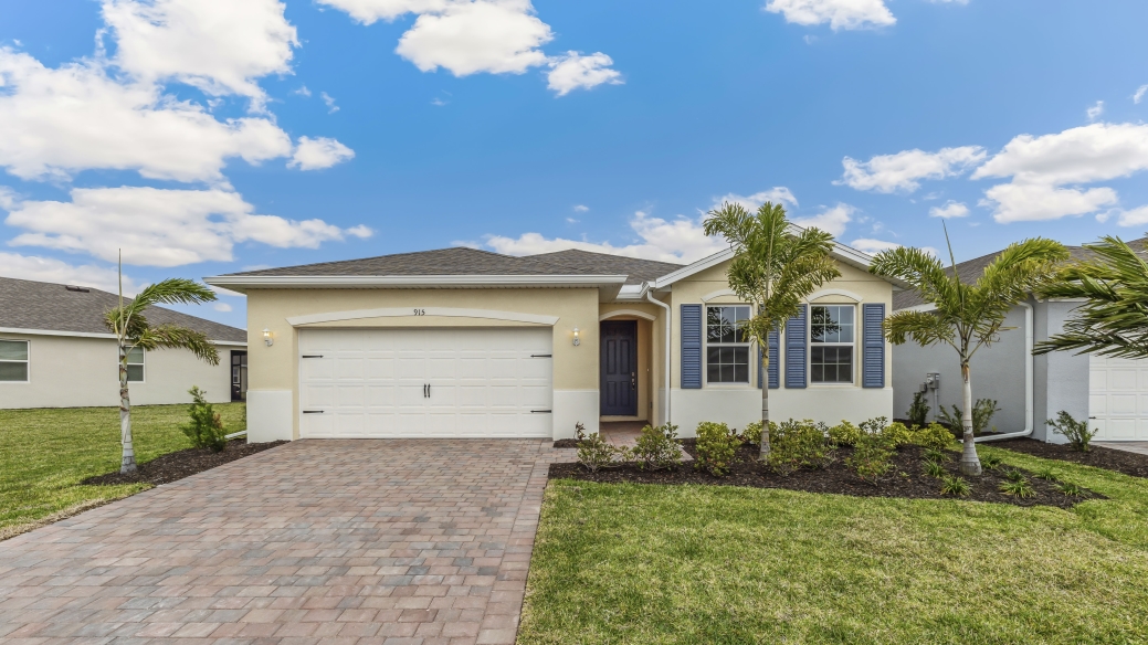 Outside of the Delray Model home