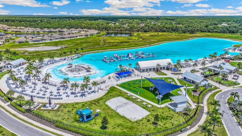 Arial view of the lagoon
