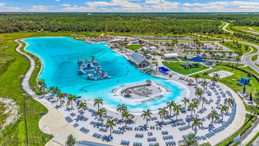 Arial of the lagoon