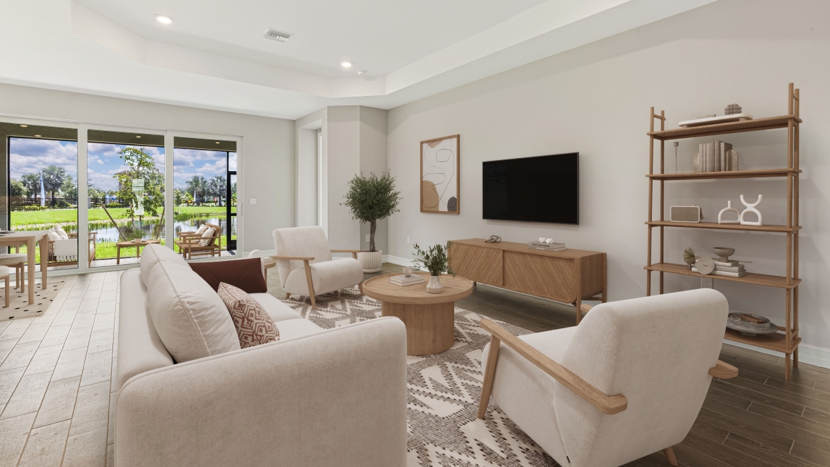 Inside of the Clifton Model living room