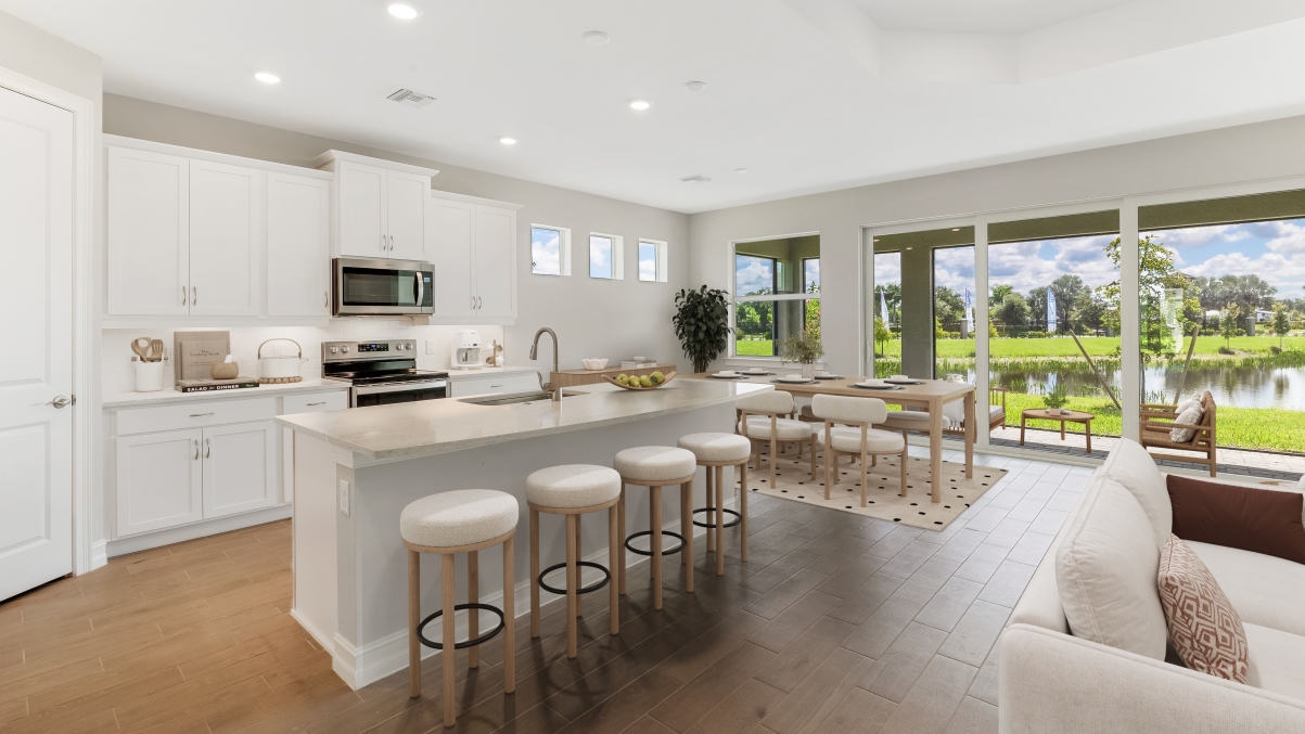 Inside of the Clifton Model kitchen area