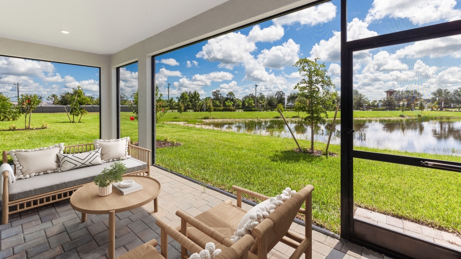 Inside of the Clifton Model lanai