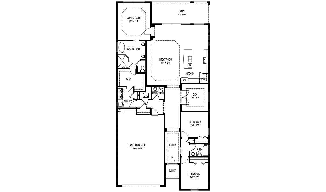 Floor Plan in Brightwater II NORTH FORT MYERS, FL D.R. Horton