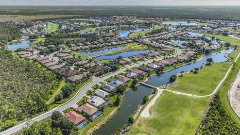 Aerial view of the Magnolia Landing Amenity Center