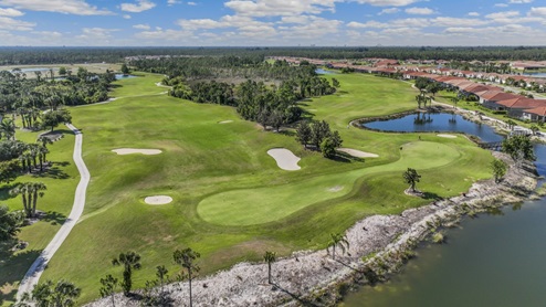 Aerial view of the Magnolia Landing golf course