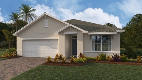 Outside of the Aria D single family home
