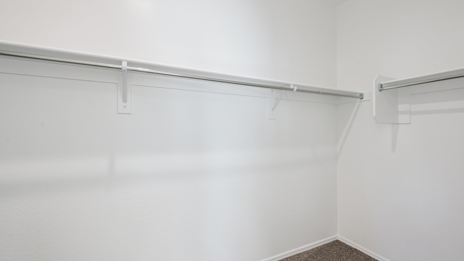 primary suite with walk in closet