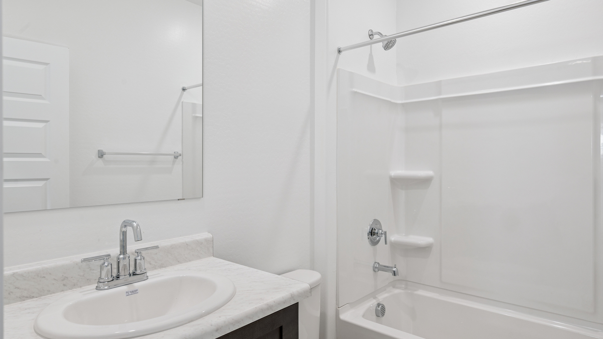 guest bathroom with bathtub