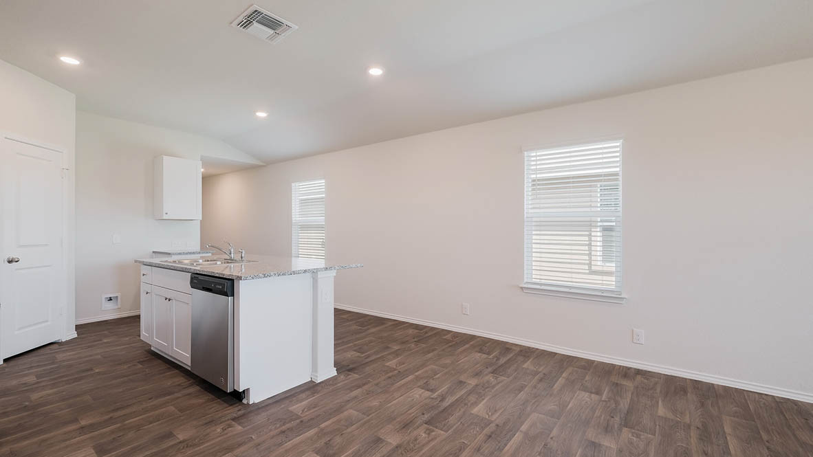 Amber kitchen and great room