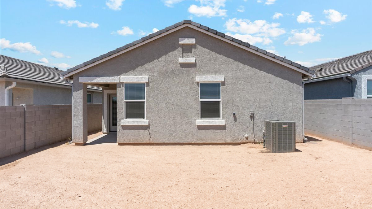 exterior and backyard