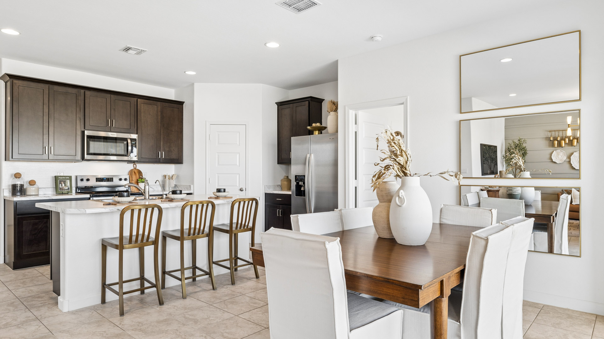 living and dining area