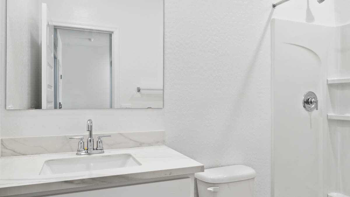 A well-designed bathroom emphasizing functionality and contemporary style.