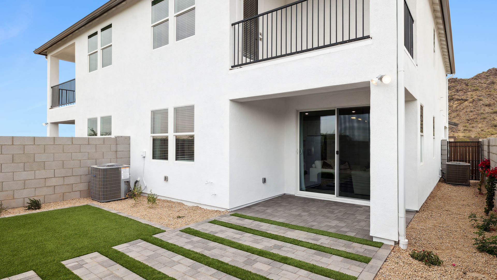 covered patio and balcony
