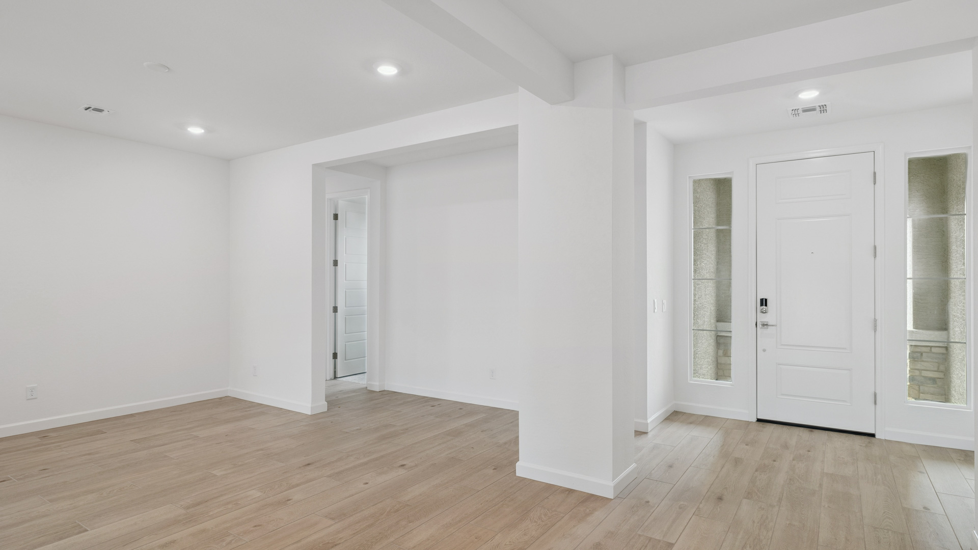 Spacious dining area that connects with the living room and kitchen.