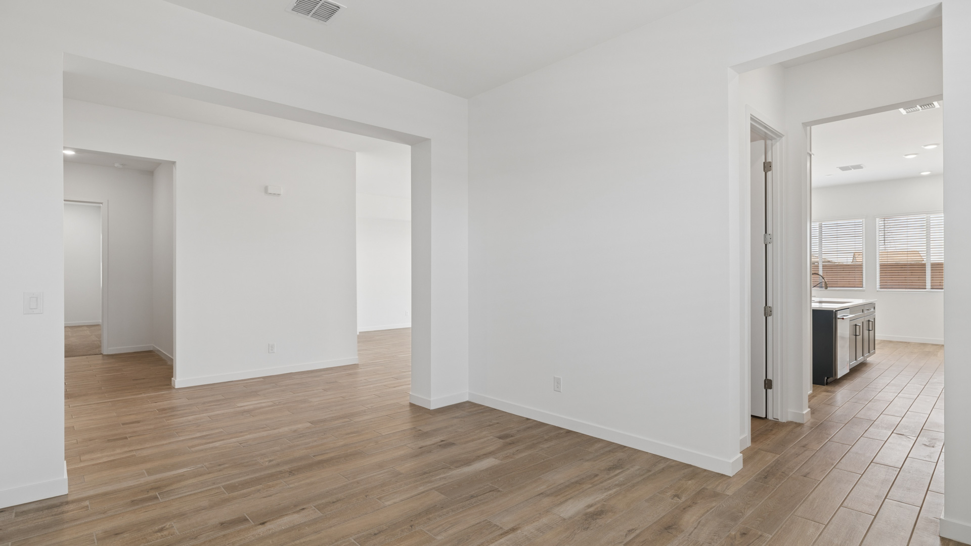formal dining room attached to kitchen
