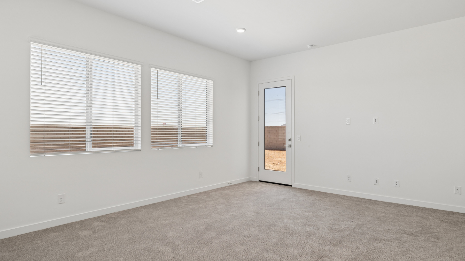 primary suite with walk in closet