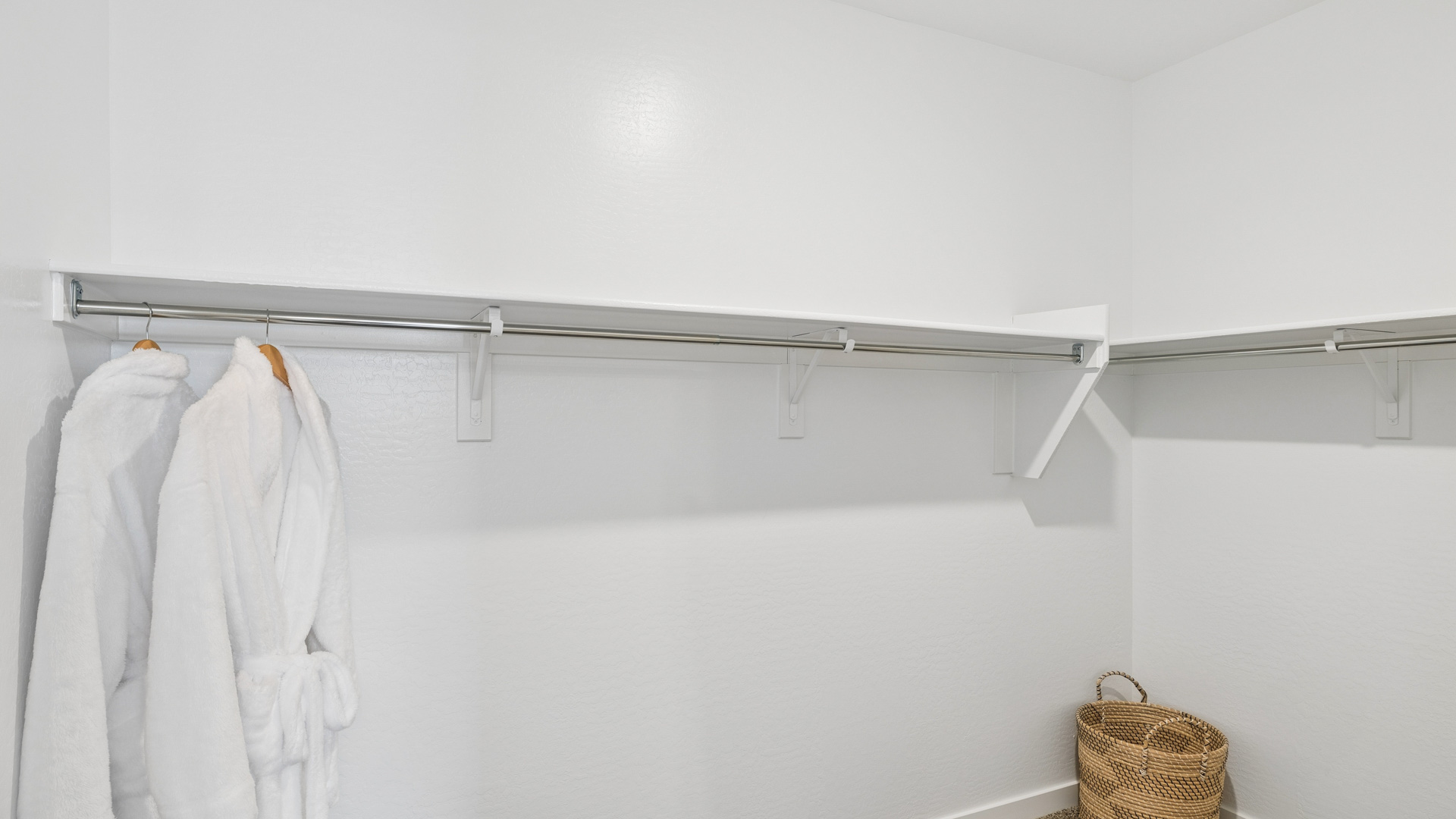primary suite with walk in closet