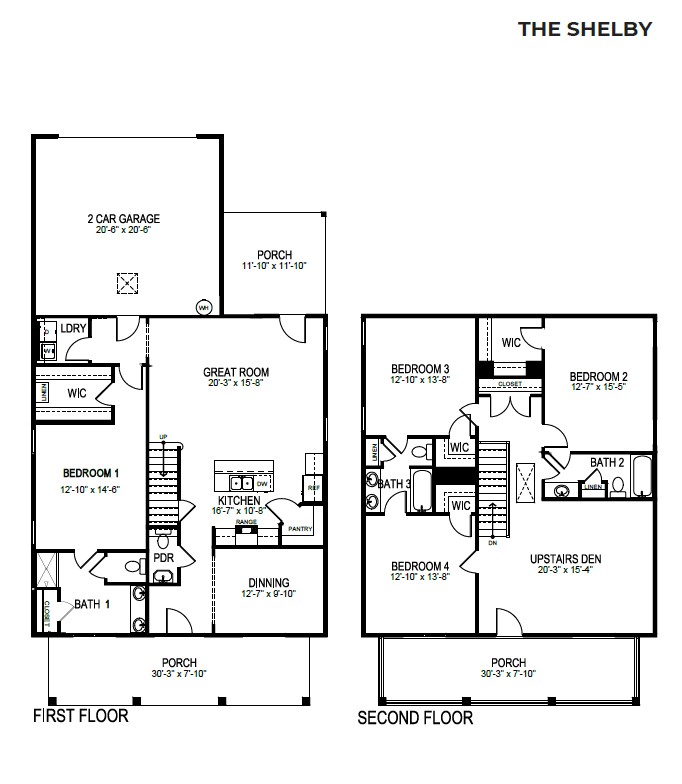 Floor Plan in Heritage Landing Antioch, TN D.R. Horton