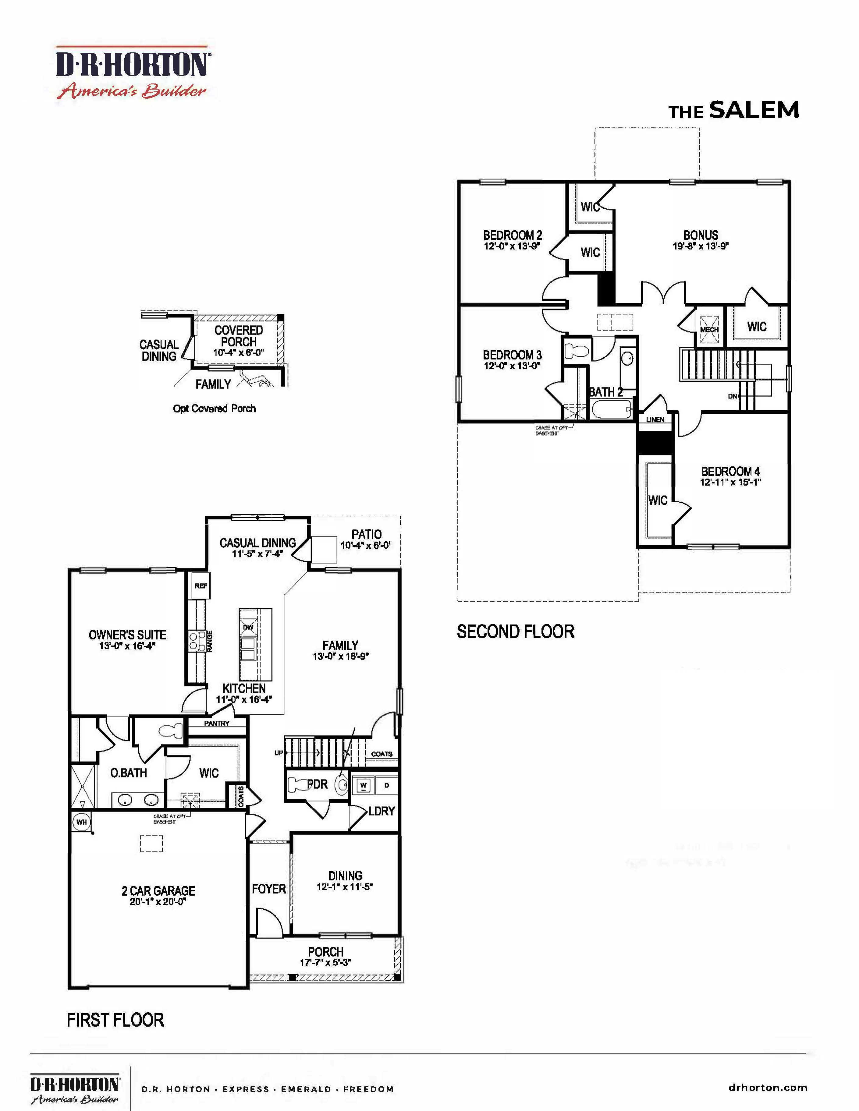 Salem floorplan