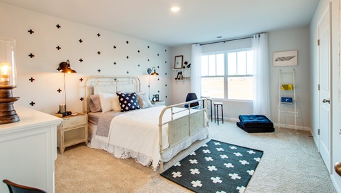 Furnished guest bedroom