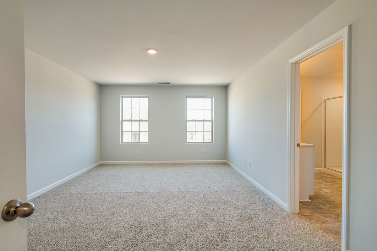 Upstairs open view in modern, two-story new home