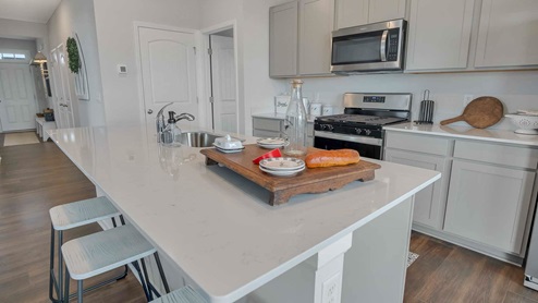 the parks salem kitchen with quartz countertops