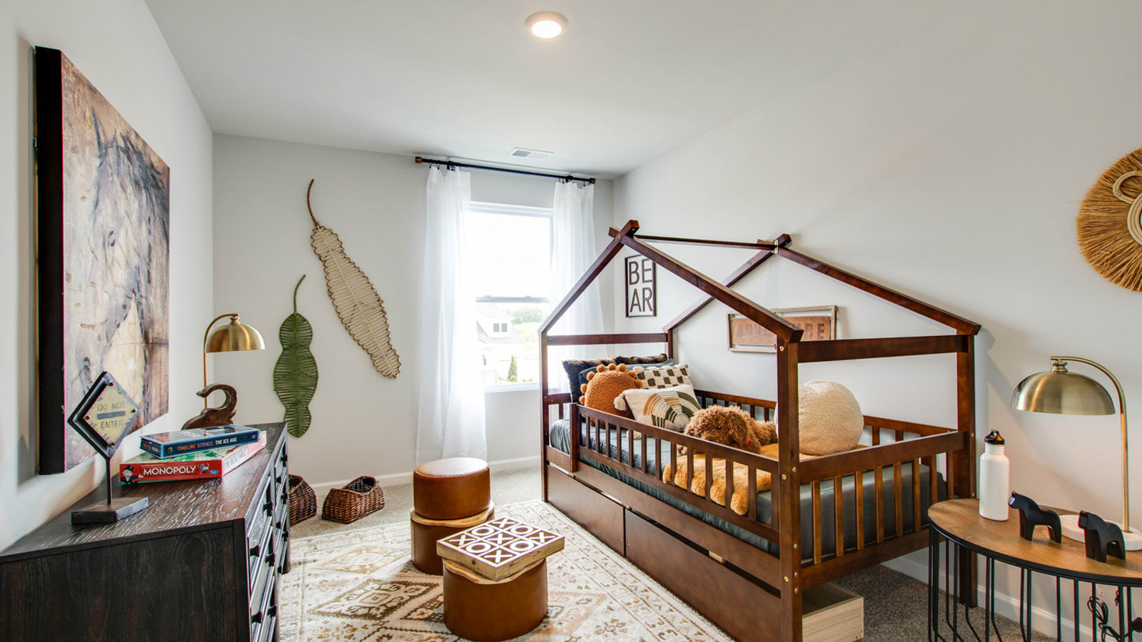 Bedroom upstairs in new single family home