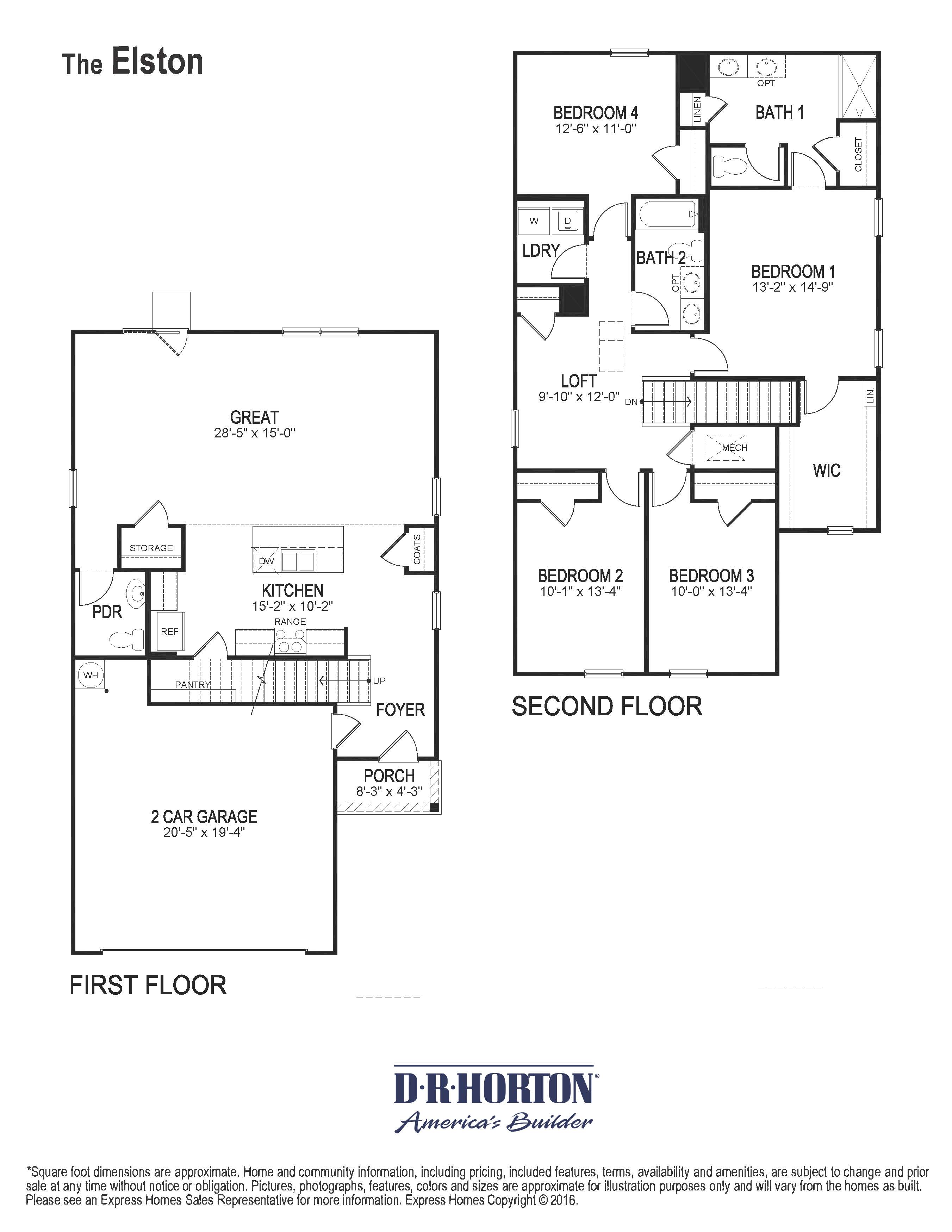 Elston floorplan at river landing