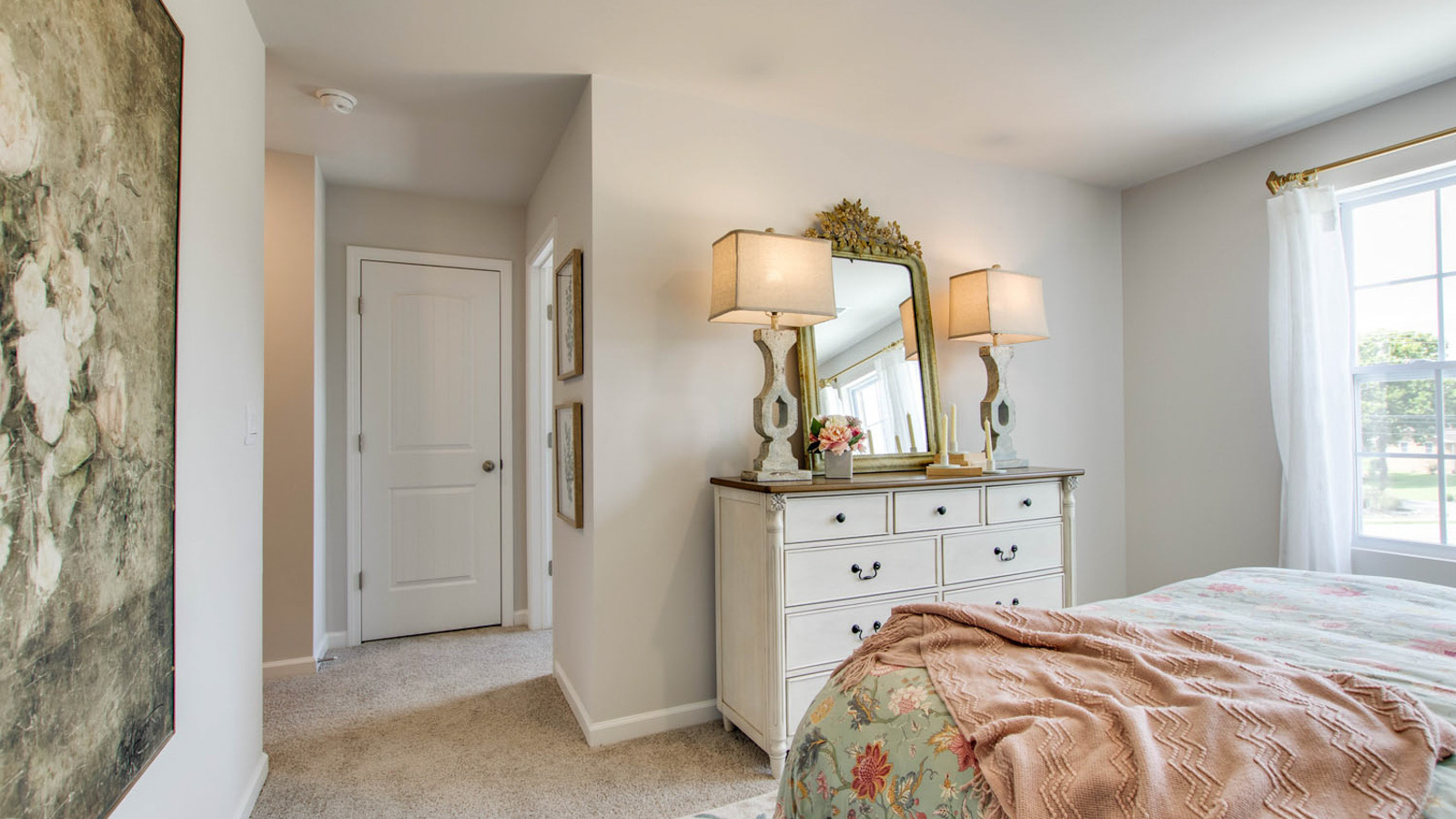 Second bedroom with full closet, direct access to shared upstairs spaces, loft multi-use areas River Landing