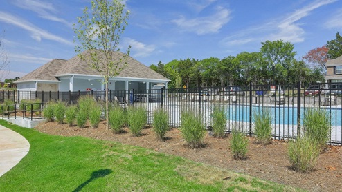 Outside of pool area at campbell place community
