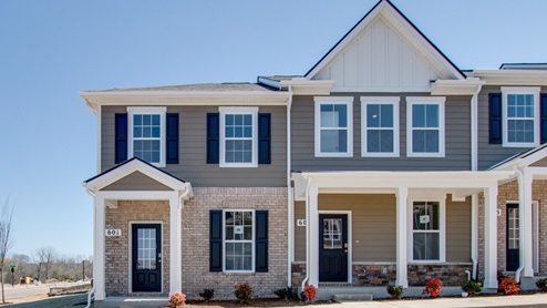Franklin townhome in Campbell Place exterior view