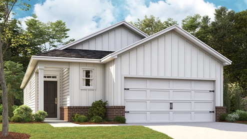 Rendering of exterior of home for floorplan Astor.