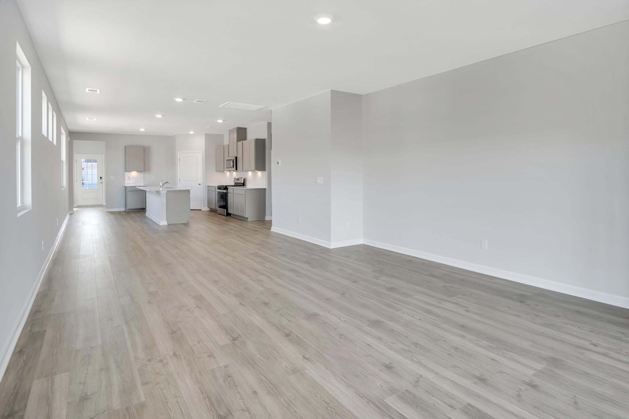 Living area with open space.
