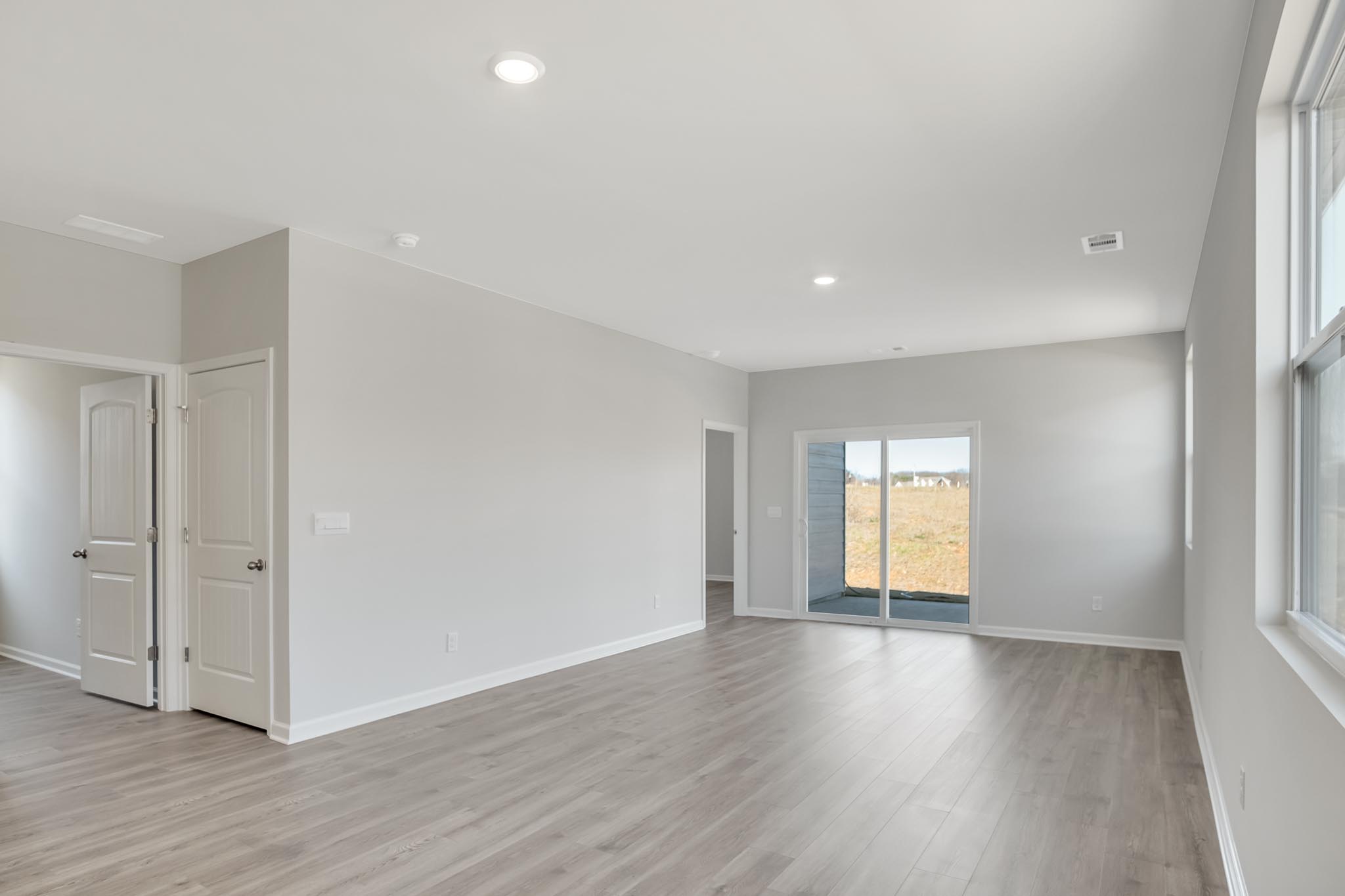 Living area with open space.