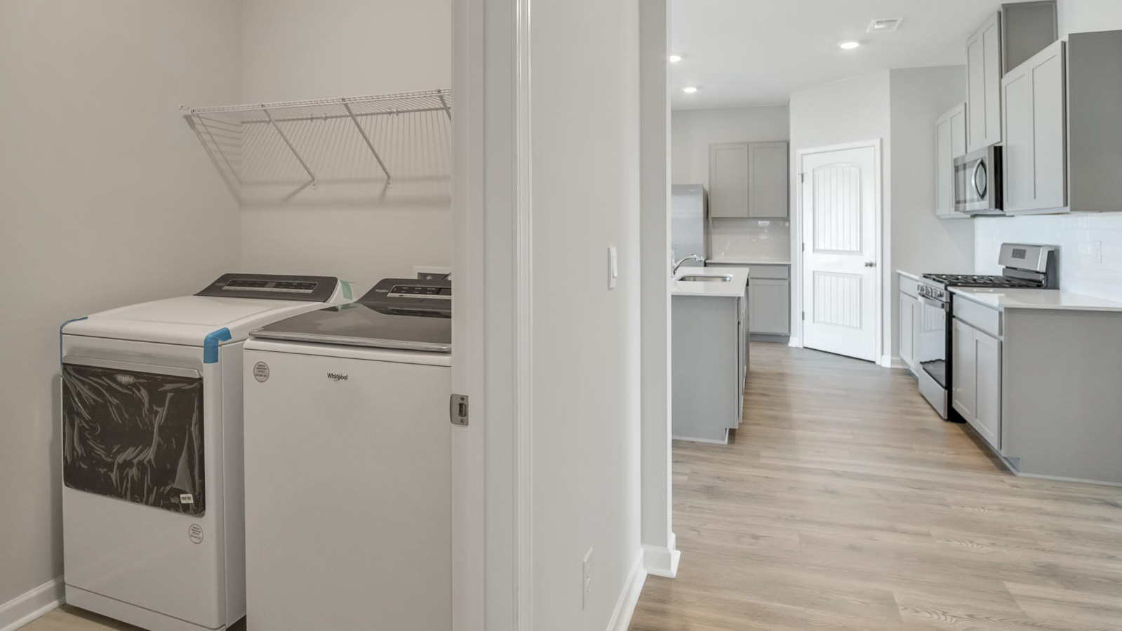 Laundry room in new home