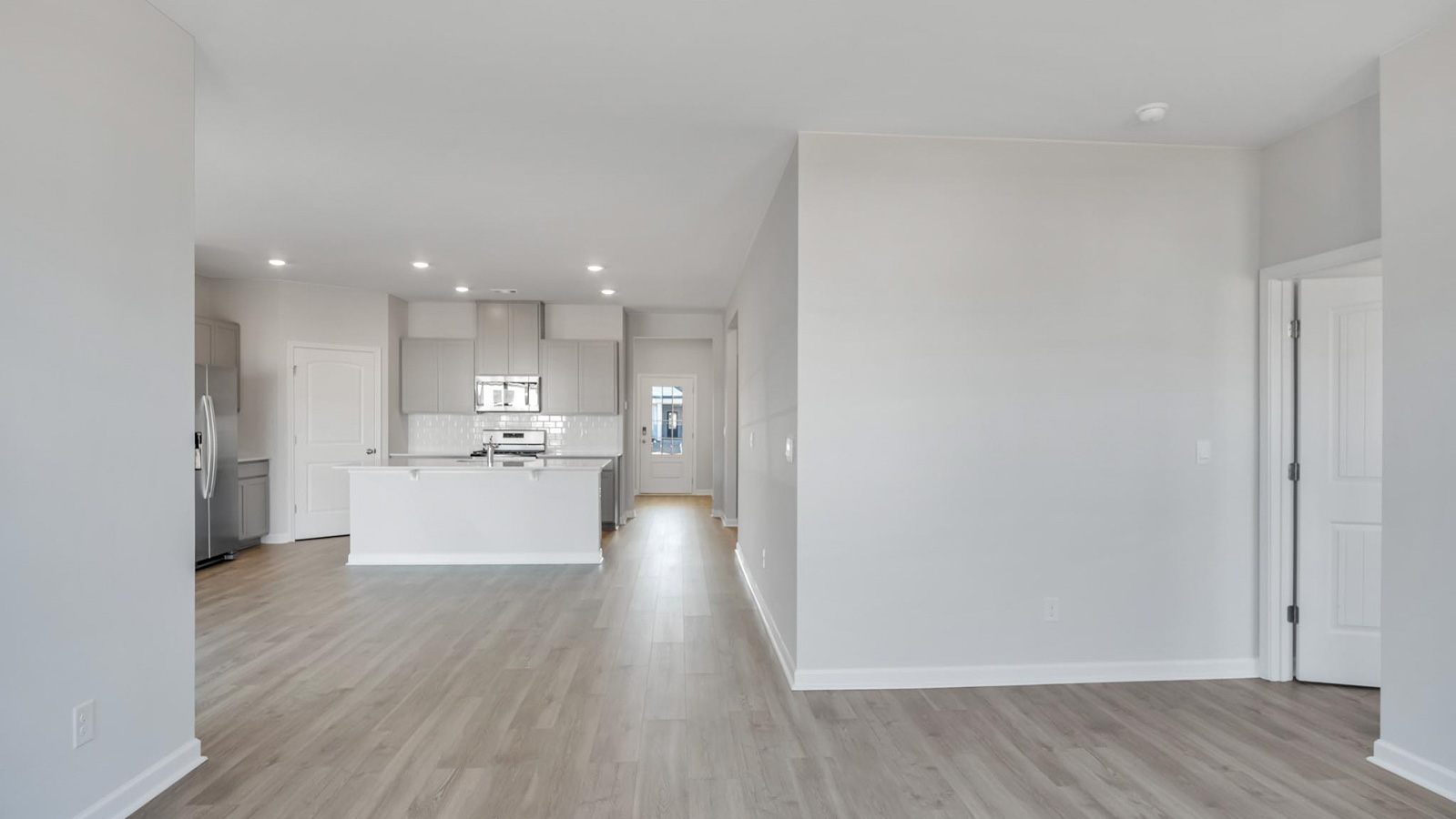 Living room in new home